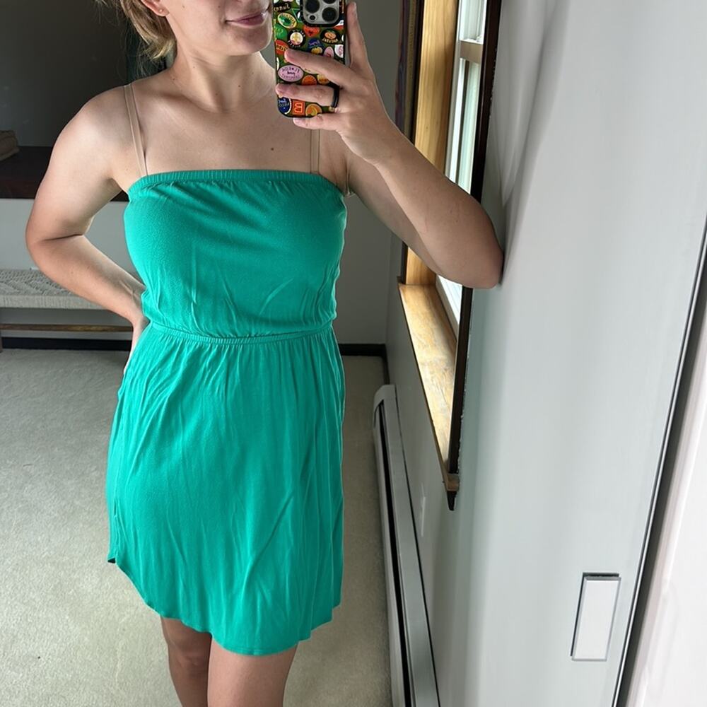 Old Navy: Parakeet Green Sleeveless Summer Dress